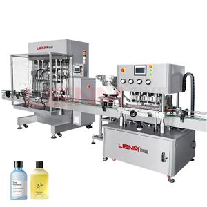 Customized Automatic Filling Capping And Labeling Machine Production Line 4 Heads Detergent Liquid Soap Filling Machine