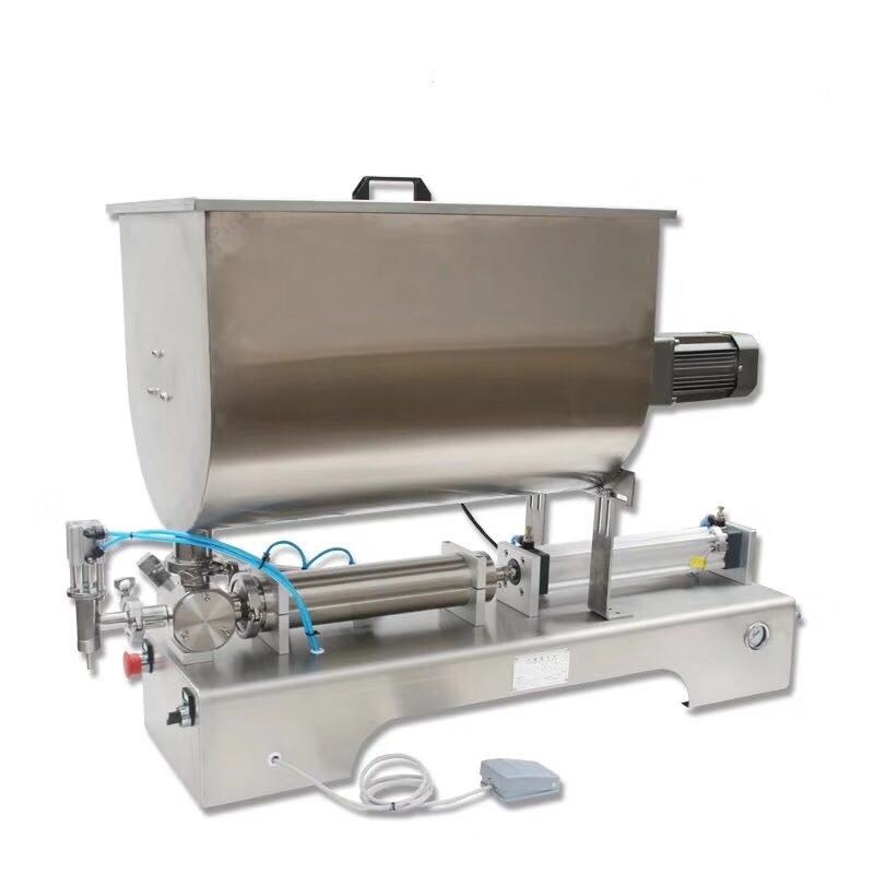Anyang Top Machinery Co., Ltd Can filling machine mixing pneumatic horizontal paste filling machine peanut butter mixing and filling machine