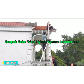 Sunpok 2 kw 5kw 10kw solar wind turbine power system solar and wind turbine hybrid system for house