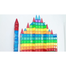 108 PCS Educational Magnetic Toys 3D Construction Magnet Building Blocks Sets  Magnetic Tiles for kids
