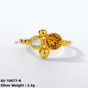 Factory Price Genuine Supplier Own Welcome Gold Vermeil Custom Design Wholesale Gemstone 925 Sterling Silver  Jewelry Rings