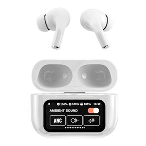 A9 Pro Earphones Touch Screen ANC True Wireless Earphones TWS Noise Reduction Earbuds BT 5.3 Long Battery Life