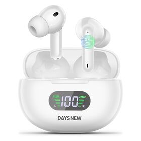Active Noise Cancelling Earbuds Wireless, Bluetooth Earbuds with 50Hrs LED Power Display, IPx5 Waterproof, Immersive HiFi Sound