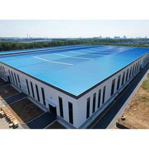 Fast Build Steel Fabric Displayroom Building Construction warehouse steel structure prefab steel structure building