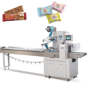 Biscuit Cookies Chocolate Bar Wafer Horizontal Pillow Packaging Machine