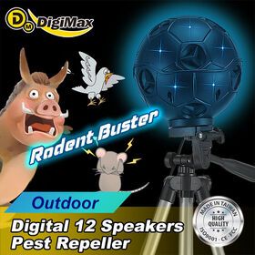 Outdoor Digital Ultrasonic Speakers Pest Repeller (12 Speakers)