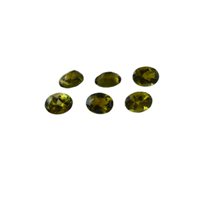 Wholesale high quality olive green tourmaline 10x14 oval natural gemstone ready stock jewelry low price gems stone