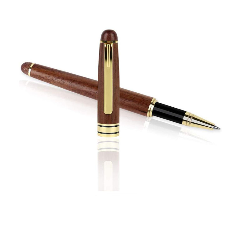Luxury Walnut Ballpoint Pen Writing Set Elegant Fancy Nice Gift Pen Set for Signature Executive Business Office
