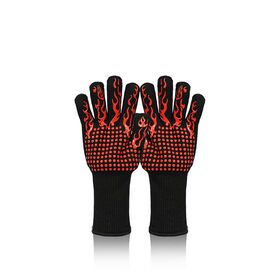 safety gloves flame retardant heat resistant gloves non slip silicone rubber men gardener worker safety protective gloves