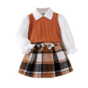 Explosive Model Spring Girls' Clothes Set Fashion Children Clothes Set 3 Pieces Casual Solid Clothes Set