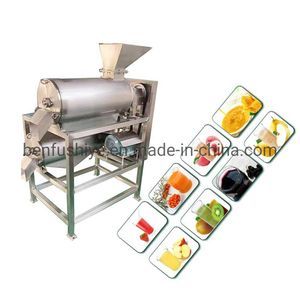 Fruit Pulping Pitting Extractor Fruit Pulp Making Machine Particle Crusher Double Channel Fruit and Vegetable Beater Pitter