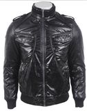 Men Black Motorcycle Jacket