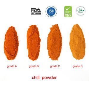 Jiaozhou Sweet Red Peppers Factory Export Merchant 20000shu Grade D Chilli Powde