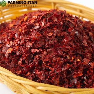 Chili Pepper Factory Produce High Quality Dried Red Paprika Flakes Without Seeds
