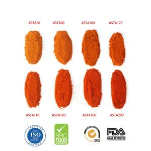 Natural Spice Chili Pepper Factory Dry Red Sweet Paprika Powder 60-260asta