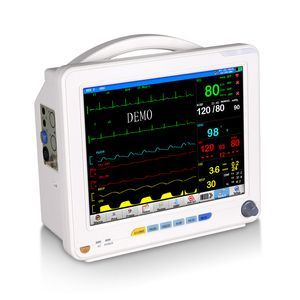 Medical 7inch Vital Signs ECG, NIBP, SpO2, Pr, Resp., Temp., Hr, Patient Monitor with Built-in Battery