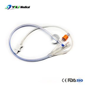 Medical 3 Way Temperature Sensor Silicone Foley Catheter