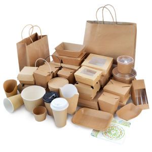 Disposable Takeaway Biodegradable Printed Paper Box Fast Food Packaging