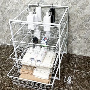4 Tiers Metal Wire Storage Organizer Baskets  for Bedroom and Kitchen