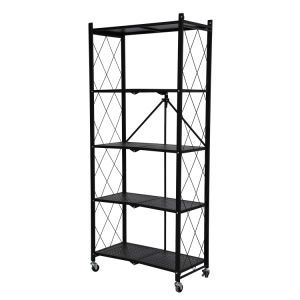 Trolley Metal Wire Basket Storage Stand Cart with Wheel