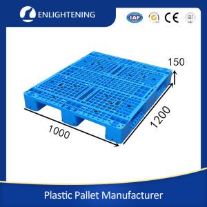 Plastic Pallets Cheap Price Manufacturer Forklift HDPE Blue Pallet Grid Warehouse Storage Cargo Pallet