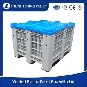 High Quality Vented Plastic Pallet Box for Agriculture Storage