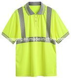 Reflective Safety T-Shirt with Customized Hot Transfer Reflective Tape 2020 Hot Sales Safety Tshirt