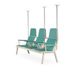 Hospital Furniture Patient Infusion Transfusion Blood Chair with IV Pole Waiting Chair