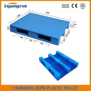 Heavy Duty Industrial Recycled Euro1200X1000 mm Flat Top Surface HDPE Transportation Racking Plastic Pallets Manufacturers for Warehouse Storage10%off