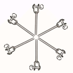 China Supplier 1/8" Stainless Steel Cable Railing Kit / 1/8" Swage Toggle Turnbuckle Hardware for Wood Post