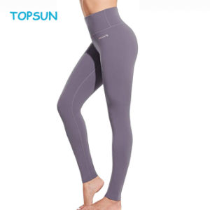 Women′ S 28" Naked Feeling Yoga Leggings High Waisted Tummy Control Athletic Pants Butter Soft Workout Leggings