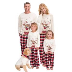 Christmas Family Pajama Set, Home Wear Set, House Wear, Leisure Knit Clothing, Pjs Set, Kid′ S Pajamas Set