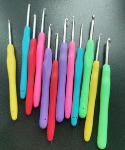 Colorful TPR Aluminum Crochet Hook, Hand Crochet Hook, Metal Hook for Hand Use DIY Enthusiasts