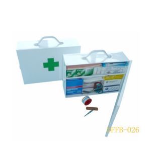 Industry White Metal Box First Aid Kit for Emergency Dffb-026