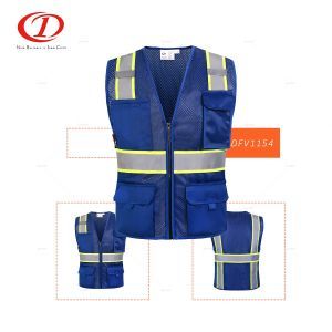 Basic Customization Hi Visibility Outdoor Workwear Security Mesh Reflective Safety Vest Dfv1154