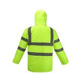 2022 New PPE Work Wear Waterproof Reflective Jacket Traffic Safety Raincoat
