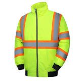 Hi Vis Yellow Waterproof Construction Retro Reflective Safety Jacket