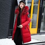 Winter Women′s Jacket Long Down Jacket Padded Coat Ladies Slim Hooded Parka