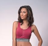 2021 Wholesale Custom Design with Illusion Mesh Details in Front and Back Sports Women Sexy Bra