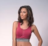 2021 Wholesale Custom Design with Illusion Mesh Details in Front and Back Sports Women Sexy Bra