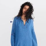 Denim Tunic Dress Women Demin Dress OEM Manufacturer Denim Dresses