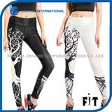 Lady Slim Sports Leggings Special Printed Tree Pants
