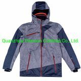 Hot Sales Men′s 100%Polyester Ski Jacket with Hood
