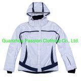 High Quality Ladies 100%Polyester Ski Jacket with Storm Cuffs