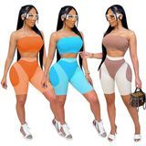 Summer Model Solid Color Short Long Sleeve Zipper Hooded Jumpsuit Wholesale Plus Size Women′ S Clothing