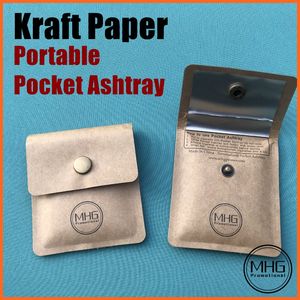 Xiamen Miss Home Gifts Limited Kraft Paper Portable Pocket Ashtray for Cigarette Butt and Ash
