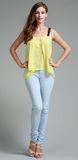 Women′s Tank with Leather Adjustable Strps