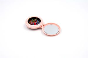 Round Foldable Brush with Mirror