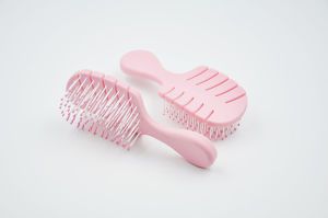 Pink Leaf Style Vent Hair Brush