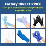 4mil 5mil 6mil Disposable Nitrile Gloves Blue Black with En 455 Standard and ASTM Standard
